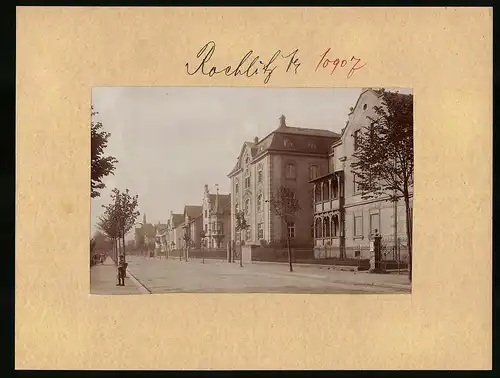 Fotografie Brück & Sohn Meissen, Ansicht Rochlitz i. S., Villenviertel in der Bismarckstrasse