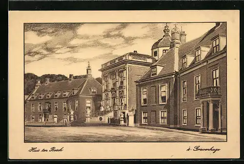 Künstler-AK Gravenhage, Huis ten Bosch