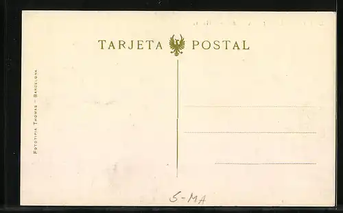 AK Madrid, El Escorial, Vista general desde la Huerta