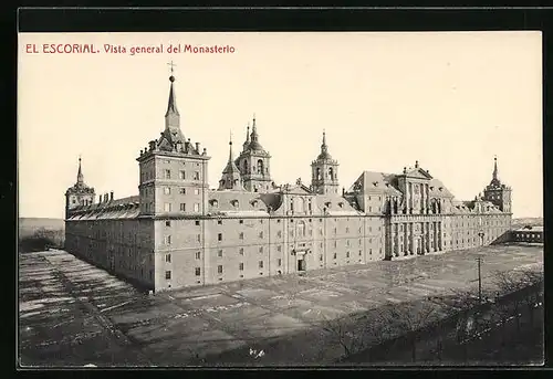 AK Madrid, El Escorial, Vista general del Monasterio