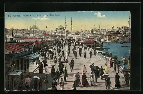 AK Constantinople, Le Pont de Stamboul