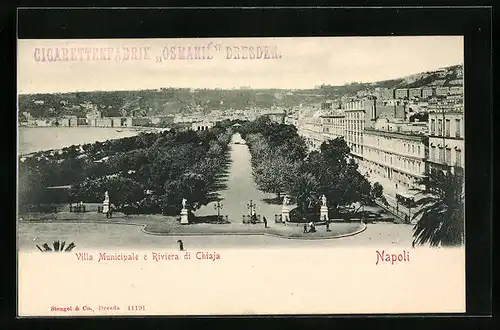 AK Napoli, Villa Municipale e Riviera di Chiaja