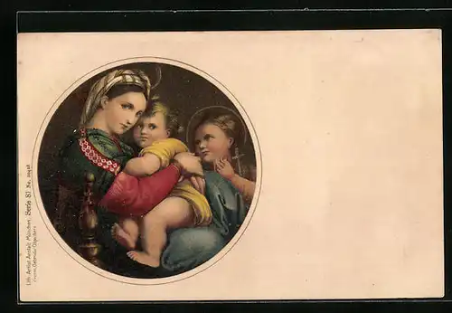 Künstler-AK Maria und das Jesuskind