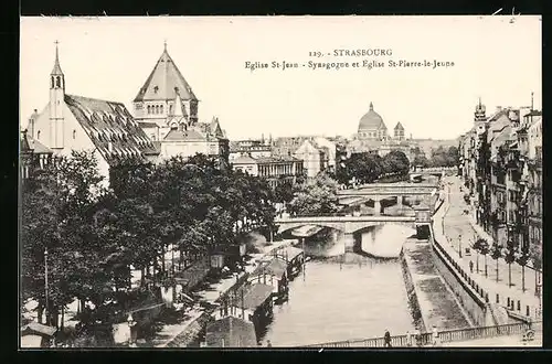 AK Strasbourg, Synagoge et Eglise St-Pierre-le-Jeune