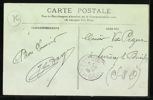 AK Le Havre, Le Transatlantique La Lorraine au large