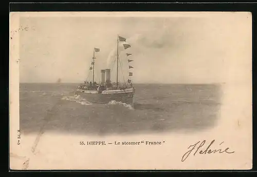 AK Dieppe, Le steamer France