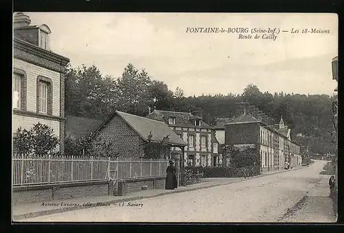 AK Fontaine-le-Bourg, Les 18-Maisons, Route de Cailly