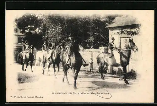 AK Grandes-Ventes, Vonlontaires de 1792