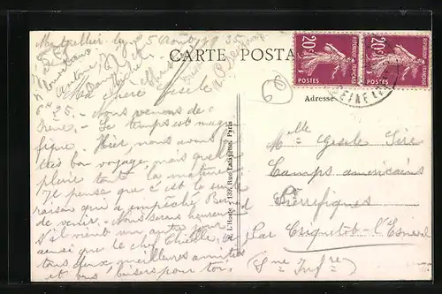 AK Gruchet-le-Valasse, Entrée du haut du Château des Genêts