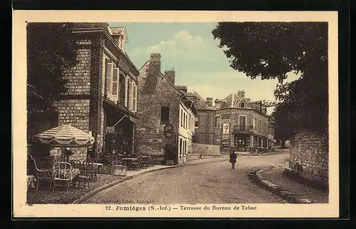 AK Jumièges, Terrasse du Bureau de Tabac