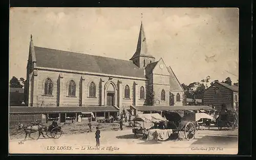 AK Les Loges, Le Marché et l`Église