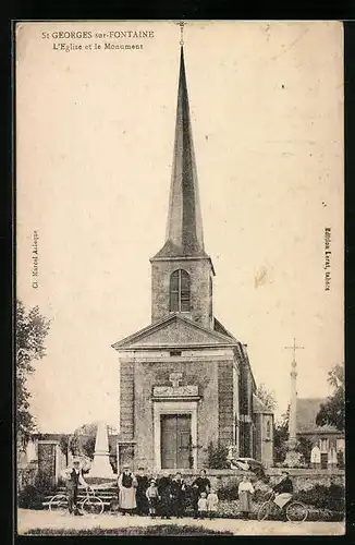 AK St-Georges-sur-Fontaine, L`Eglise et le Monument
