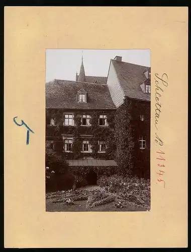 Fotografie Brück & Sohn Meissen, Ansicht Schlettau / Erzgebirge, Partie am Schloss