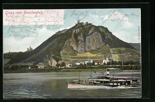 AK Drachenfels, Ruine der Burg Drachenfels