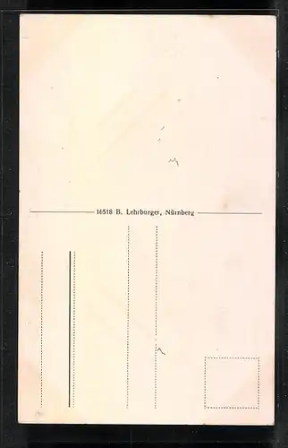 Künstler-AK Schloss Hohenschwangau mit Eingangsbereich