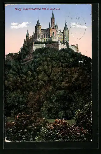 AK Burg Hohenzollern, Totalansicht