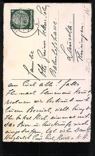 Künstler-AK Osterhase mit dem Arm voller Eier