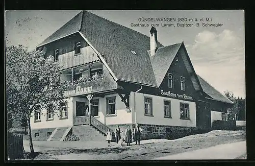 AK Gündelwangen, Gasthaus zum Lamm (Gebäude)