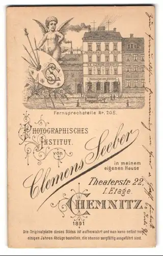 Fotografie Clemens Seeber, Chemnitz, Theaterstr. 22, Ansicht des Restaurants zum Stahlrad und des Fotostudios