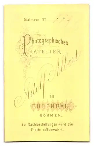 Fotografie Adolf Albert, Bodenbach /Böhmen, Hübsches Mädchen in modischer Kleidung