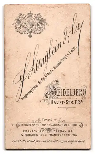 Fotografie F. Langbein & Cie, Heidelberg, Haupt-Str. 113, Junge Frau mit Rüschenkleid