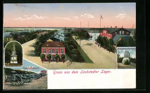AK Lockstedt, Lager, Armeecorpsstein, Geschützpark