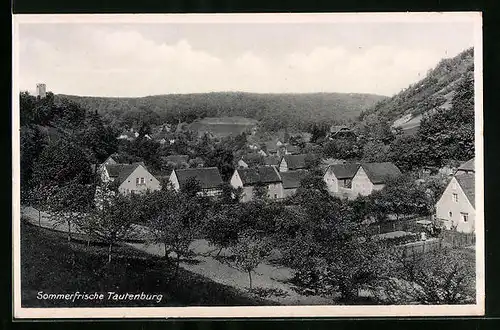 AK Tautenburg /Th., Ortsansicht aus der Vogelschau