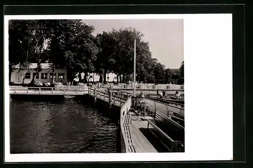 AK Stegen /Ammersee, Cafe Fischer am See