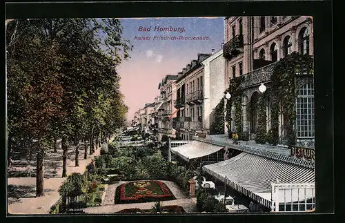 AK Bad Homburg, Kaiser Friedrich-Promenade
