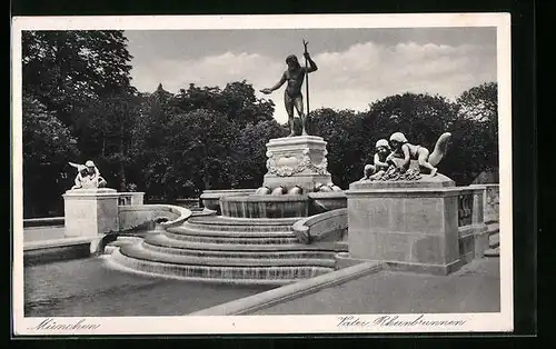 AK München, Vater Rheinbrunnen
