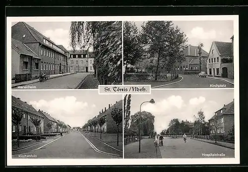 AK St. Tönis /Ndrh., Marienheim, Hospitalstrasse, Kirchenfeld