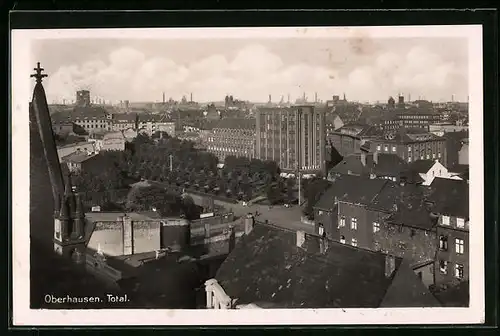 AK Oberhausen, Blick über die Stadt