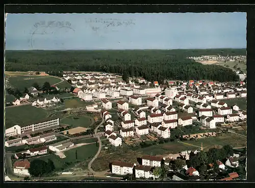 AK St. Georgen im Schwarzwald, Ortsansicht aus der Vogelschau