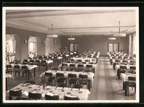 AK Bad Bramstedt, Speisesaal der Rheumaheilstätte