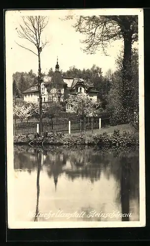 AK Steinschönau, Blick zur Naturheilanstalt