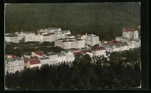 AK Marienbad, Teilansicht aus der Vogelschau