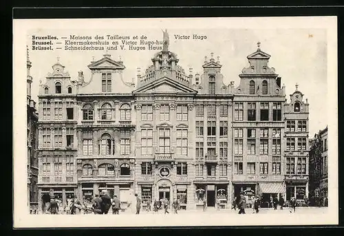 AK Brüssel / Bruxelles, Schneiderhaus und V. Hugos Haus