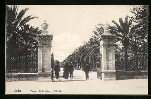 AK Cadiz, Parque de Genoves, Entrada