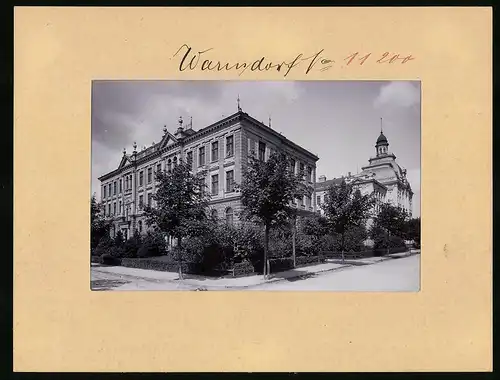 Fotografie Brück & Sohn Meissen, Ansicht Warnsdorf i. B., Blick auf die K.K. Staatsrealschule