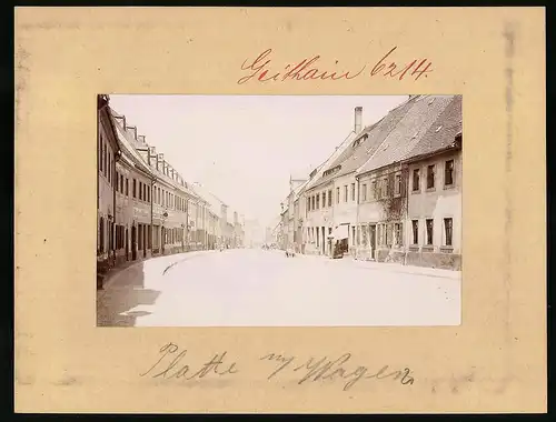 Fotografie Brück & Sohn Meissen, Ansicht Geithain, Chemnitzer Strasse mit Fahrrad-Schlosserei