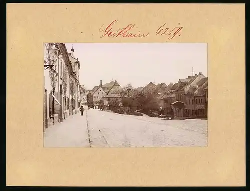 Fotografie Brück & Sohn Meissen, Ansicht Geithain, Altenburger Strasse mit Fotoatelier Wilhelm Leube