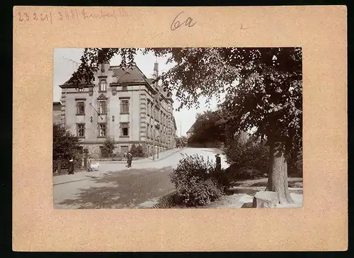 Fotografie Brück & Sohn Meissen, Ansicht Limbach i. Sa., Strasse am Amtsgericht