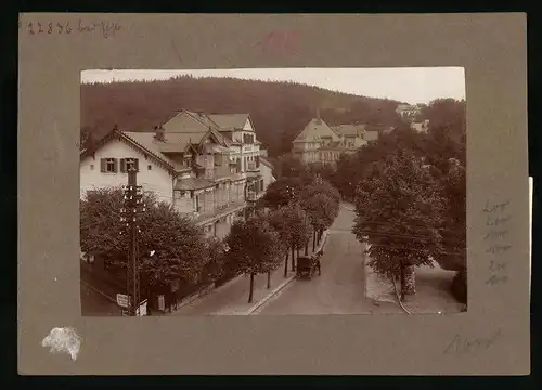 Fotografie Brück & Sohn Meissen, Ansicht Bad Elster, Ritterstrasse mit Haus Rheingold