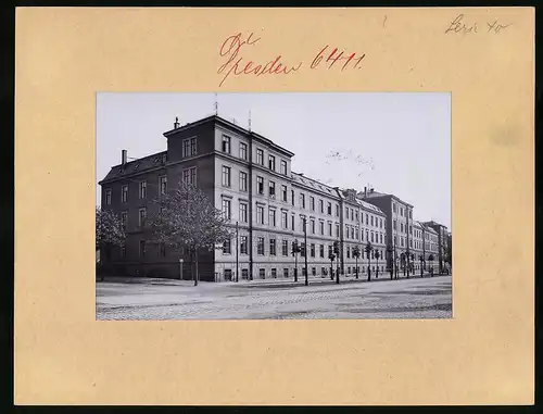 Fotografie Brück & Sohn Meissen, Ansicht Dresden, Kaserne des 1. Königlich Sächsischen Pionier-Bataillon Nr. 12
