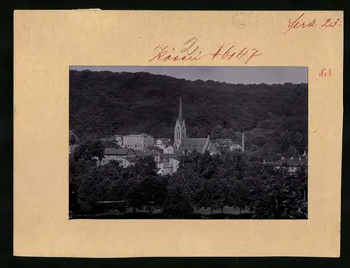 Fotografie Brück & Sohn Meissen, Ansicht Bad Kösen, Ortsansicht mit Blick zu der Kirche