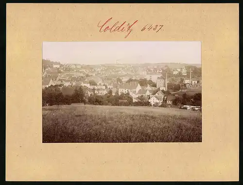 Fotografie Brück & Sohn Meissen, Ansicht Colditz, Panorama von der Stadt