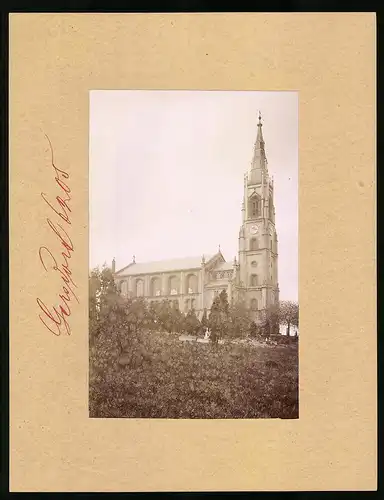 Fotografie Brück & Sohn Meissen, Ansicht Gersdorf Bez. Chemnitz, Blick auf die Marienkirche