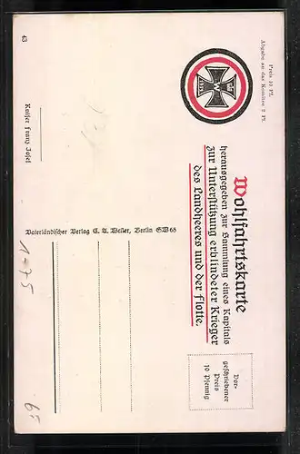 Künstler-AK Kaiser Franz Josef I. von Österreich in Uniform mit Schirmmütze