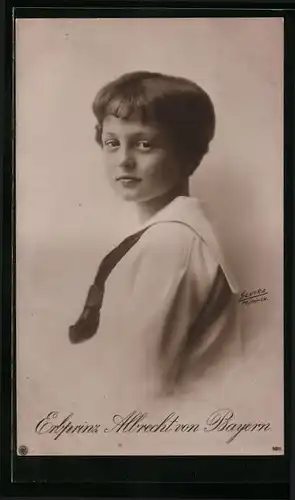 AK Prinz Albrecht von Bayern im Matrosenanzug