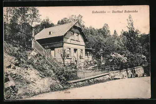 AK Siebenlehn, Ansicht des Stadtbads
